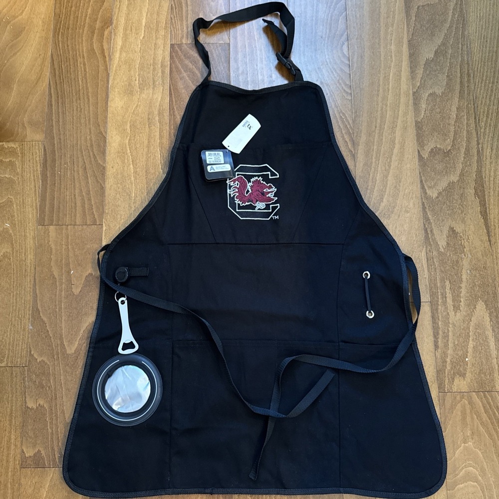 South Carolina Gamecocks Men's Grilling Utility Apron W/ Bottle Opener NWT